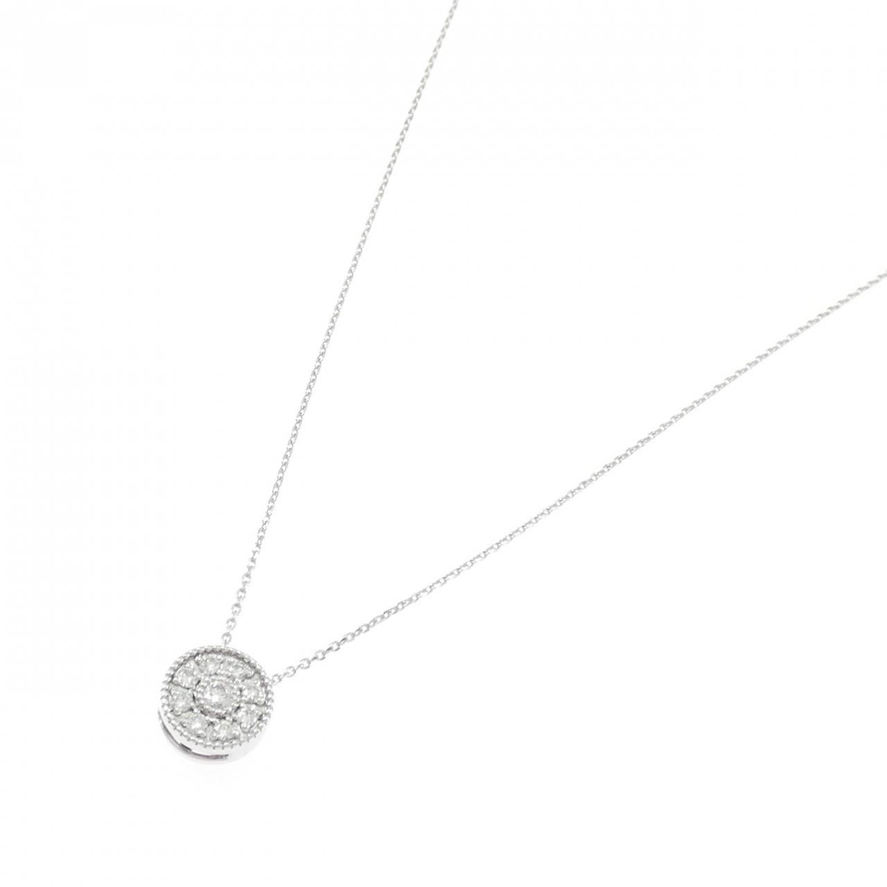 K10WG ダイヤモンド ネックレス 0.17CT