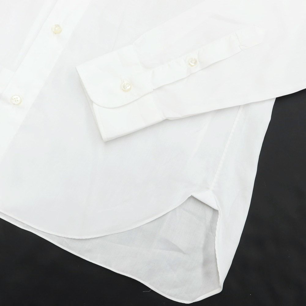 【中古】バルバ BARBA ツイルコットン ワイドカラー ドレスシャツ ホワイト【サイズ37】【メンズ】-4