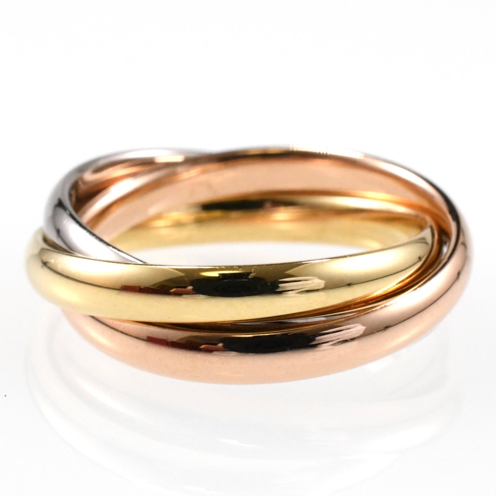 現行モデルCartier トリニティリング SM 46サイズ K18 AU750 現行