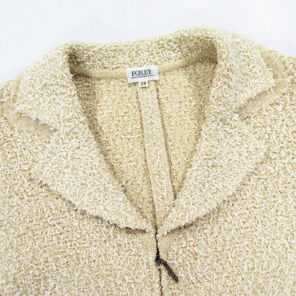 FOXEY BOUTIQUE フォクシー フェザー ツイード ジャケット