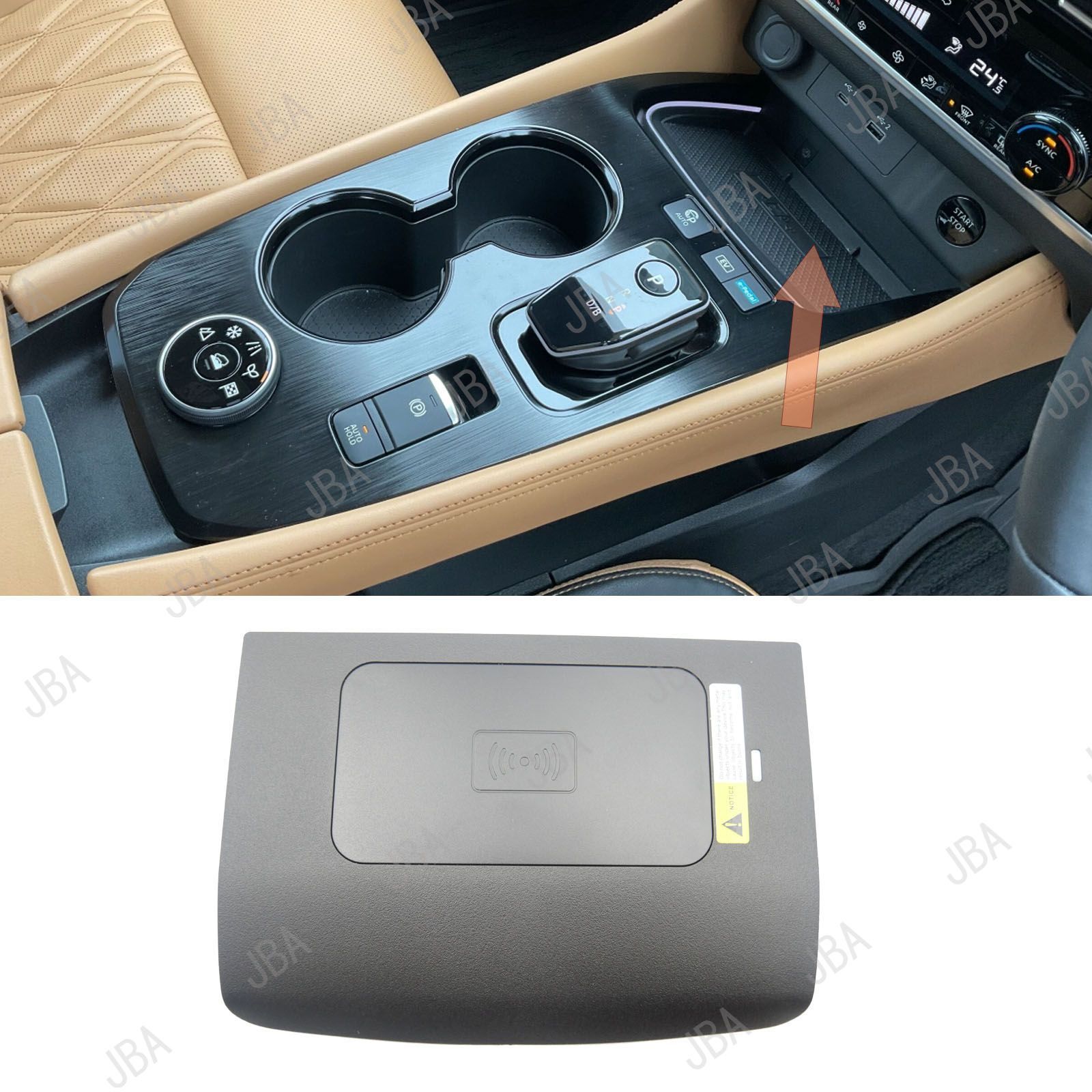 保証付|日産 エクストレイル|ワイヤレス充電|置くだけ充電|携帯スマホ用|Qi規格急速充電|2021～ T33 SNT33
