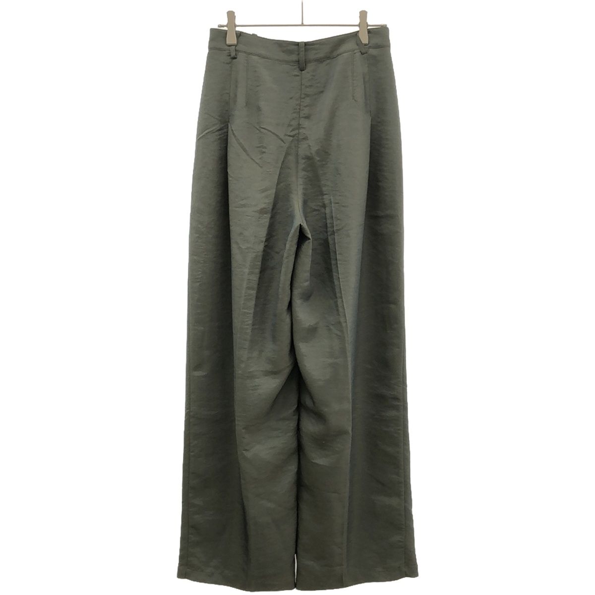 CLANE クラネ GLOSS WEAVE TUCK PANTS グロスウェーブタックパンツ 