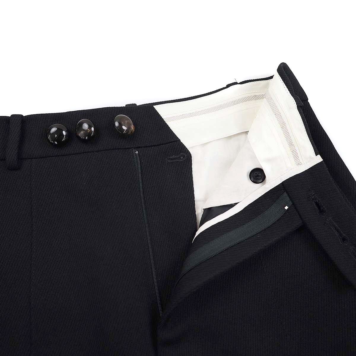 NAMACHEKO ナマチェコ 22AW Penzer Faux-fur Trim Wool Trousers
