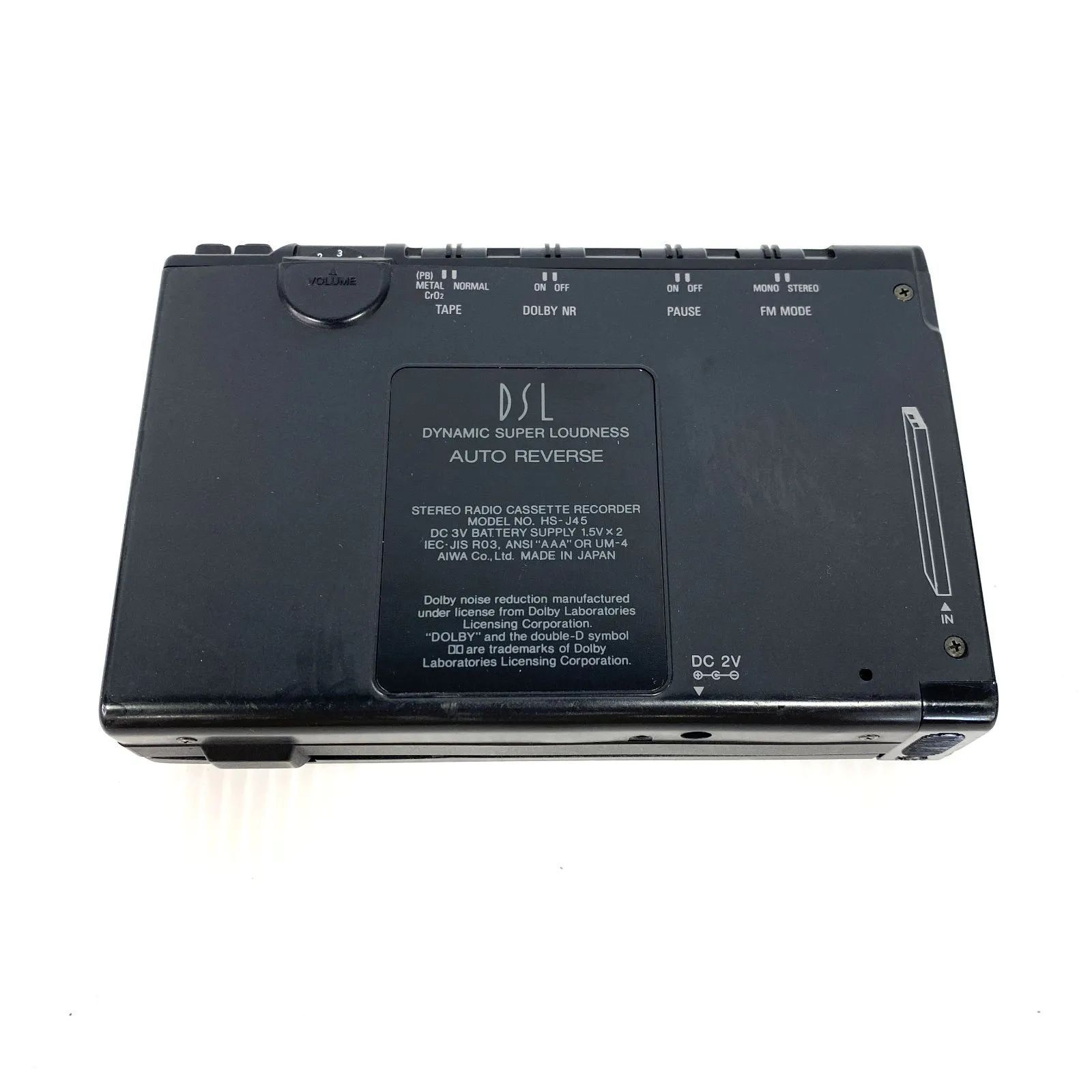 当時物 AIWA HS-UV9 アイワ ラジオカセットプレーヤー 当時物 AIWA HS