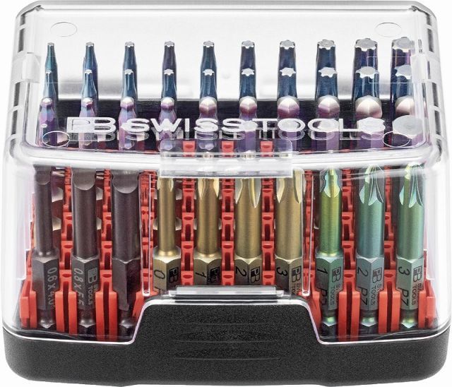 PBスイスツールズ1|4”Hex段付きビットセット 50本組 BOXケース入りE6.798BB PB SWISS TOOLS
