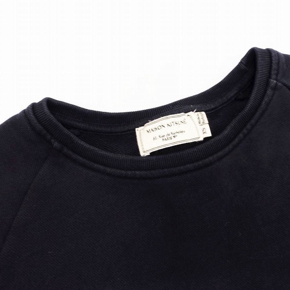 MAISON KITSUNE メゾンキツネ スウェット トレーナー プルオーバー ワンポイント ロゴ トリコロール XS ブラック レディース 【中古】 楽天市場】メゾンキツネ スウェット トレーナー メンズ