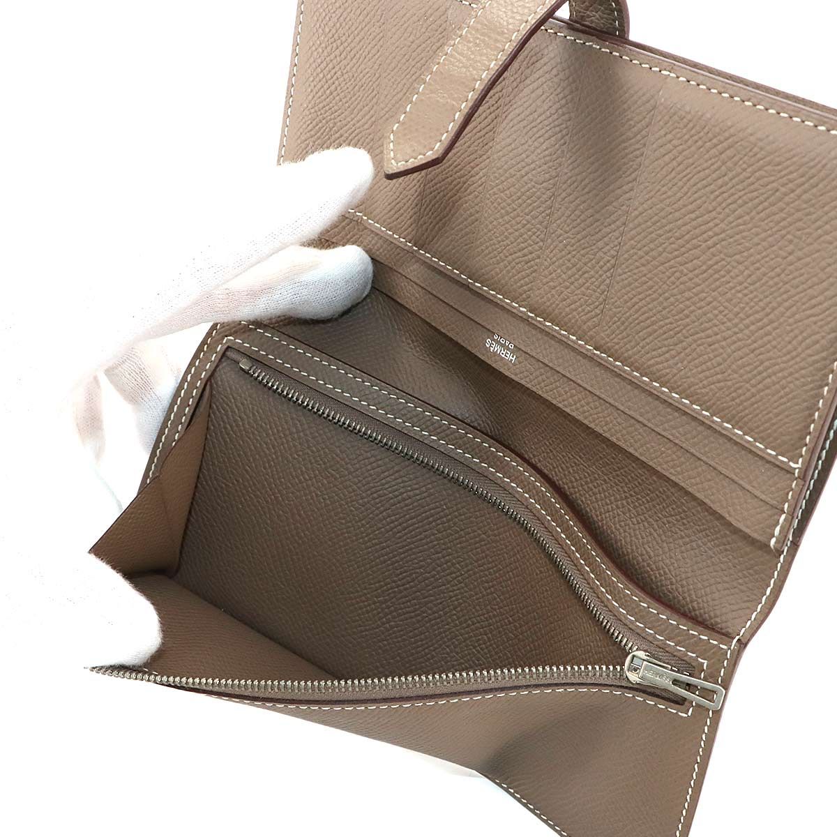 エルメス HERMES ベアンスフレ 二つ折り 長財布 エプソン エルメス HERMES ベアンスフレ 二つ折り 長財布 エプソン