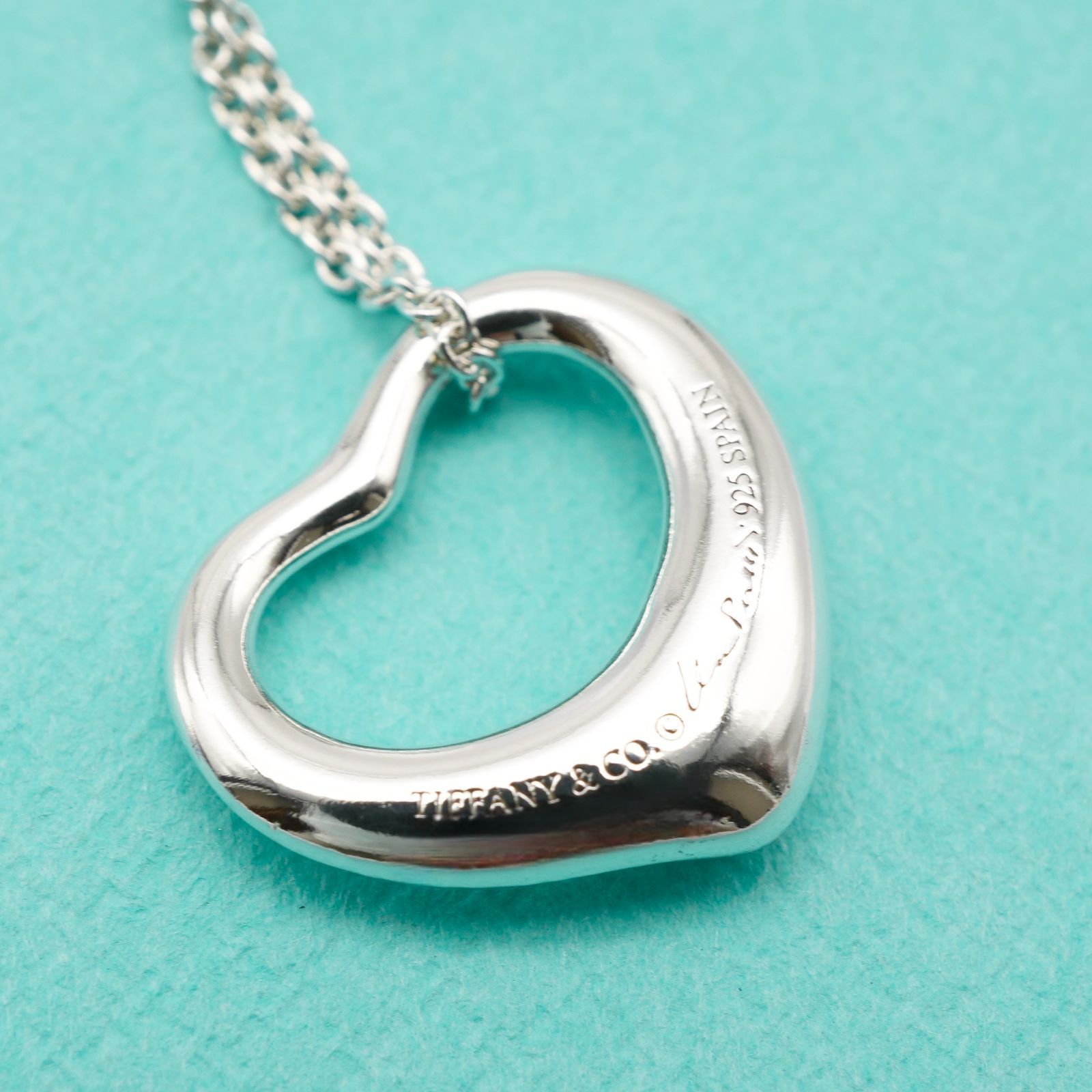 ティファニー　オープンハートネックレス22mm4 TIFFANY&Co[ティファニー] オープン ハート ネックレス（MA