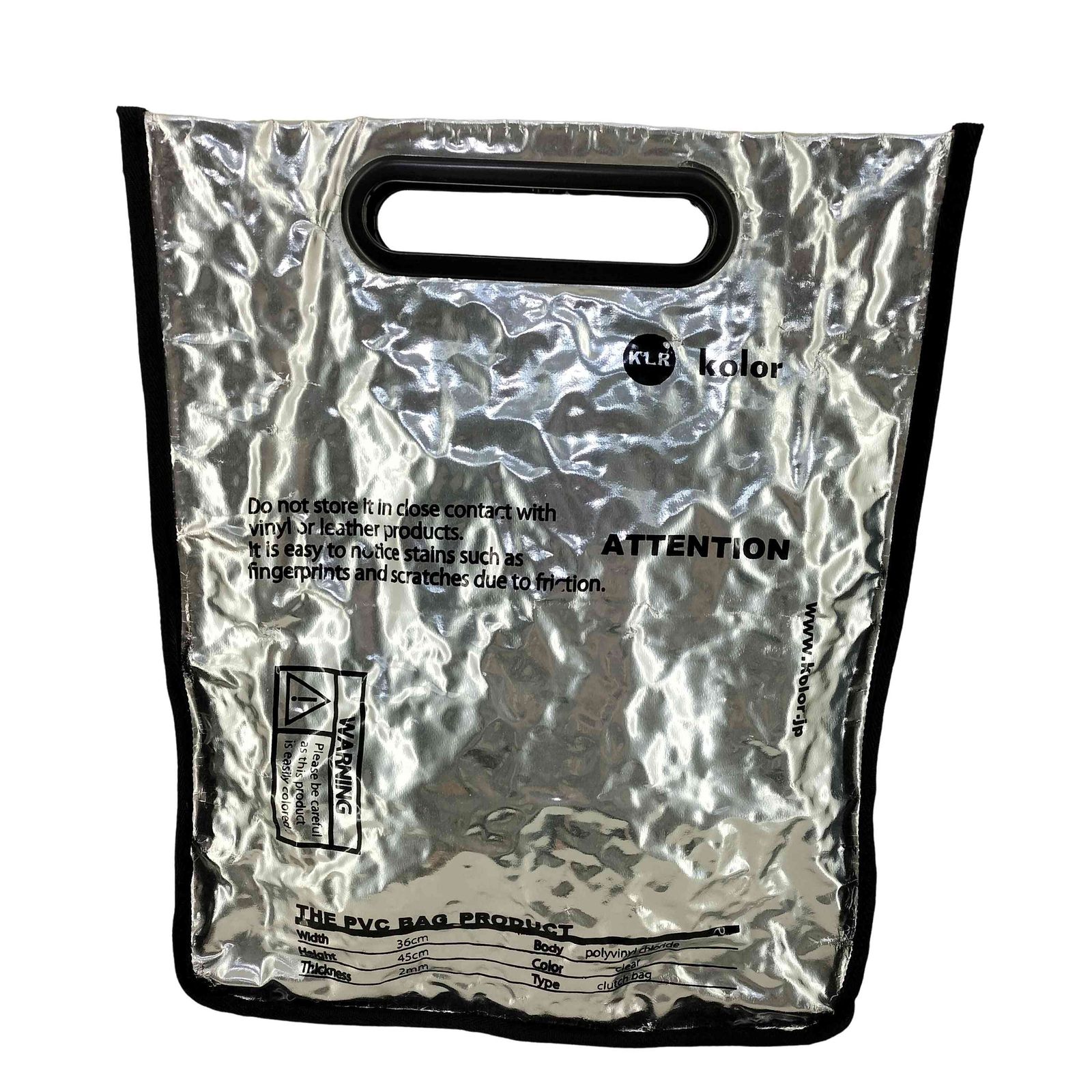 KOLOR カラー アルミ トートバッグ カラー kolor 21SS PVC 2WAY BAG  
