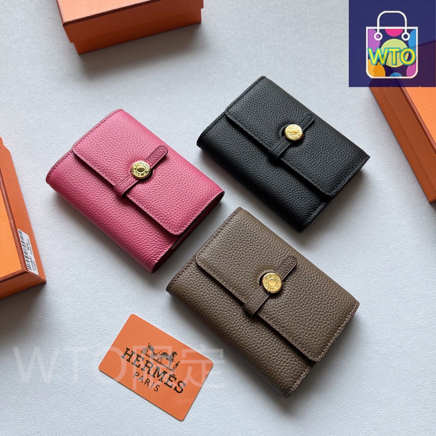 今日 Herm?s エルメス 輸入牛皮財布 多色選択 シンプルデザインで百搭性に優れる-WTO輸入2