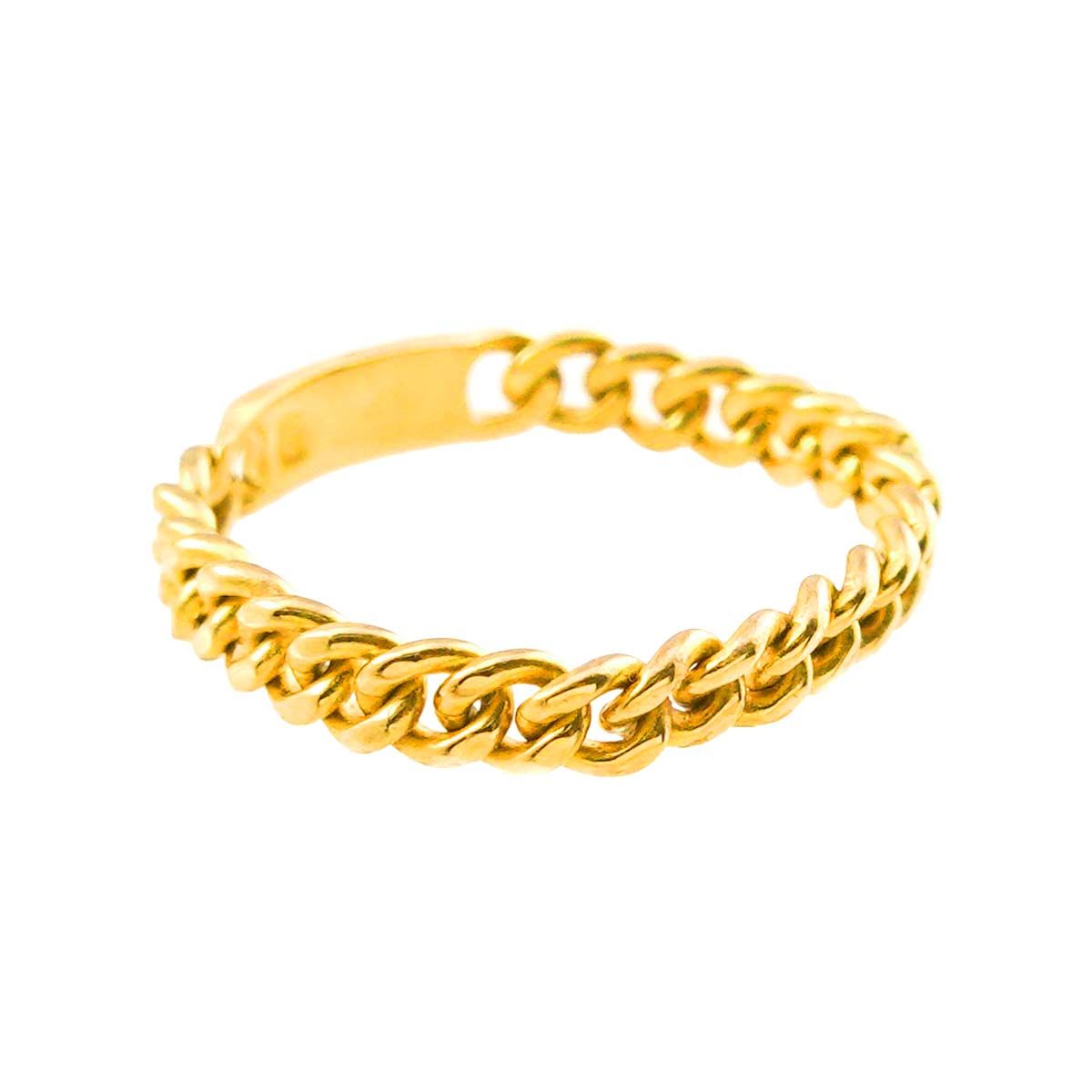 リング 14号 K18 YG イエローゴールド 750 指輪 Ring 90276205 - メルカリ