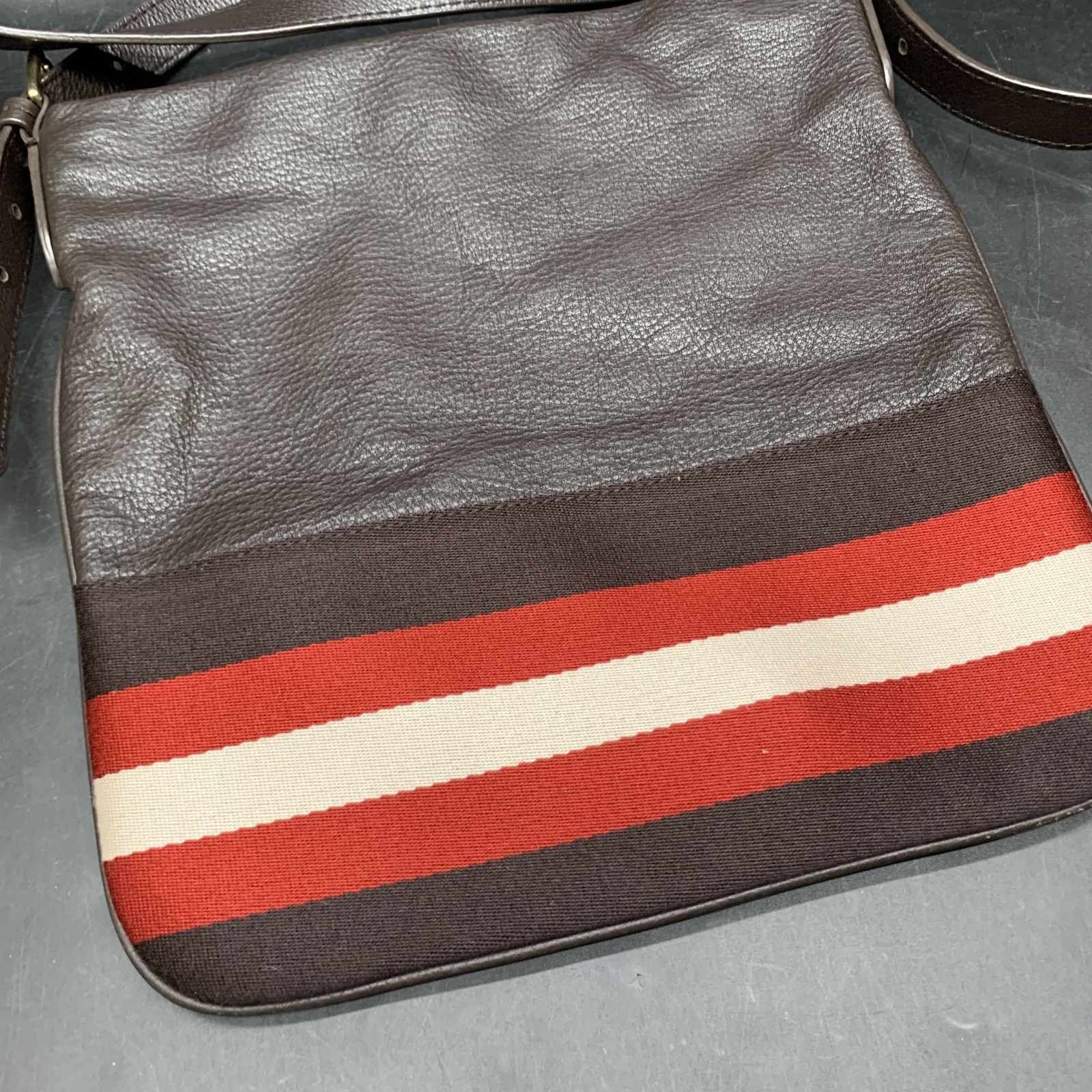 P456 美品 BALLY バリー サコッシュ ショルダーバッグ 斜め掛け マチ