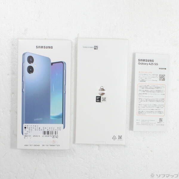 中古品〕 Galaxy A25 5G 64GB ブルー SCG33 au SIMフリー【262