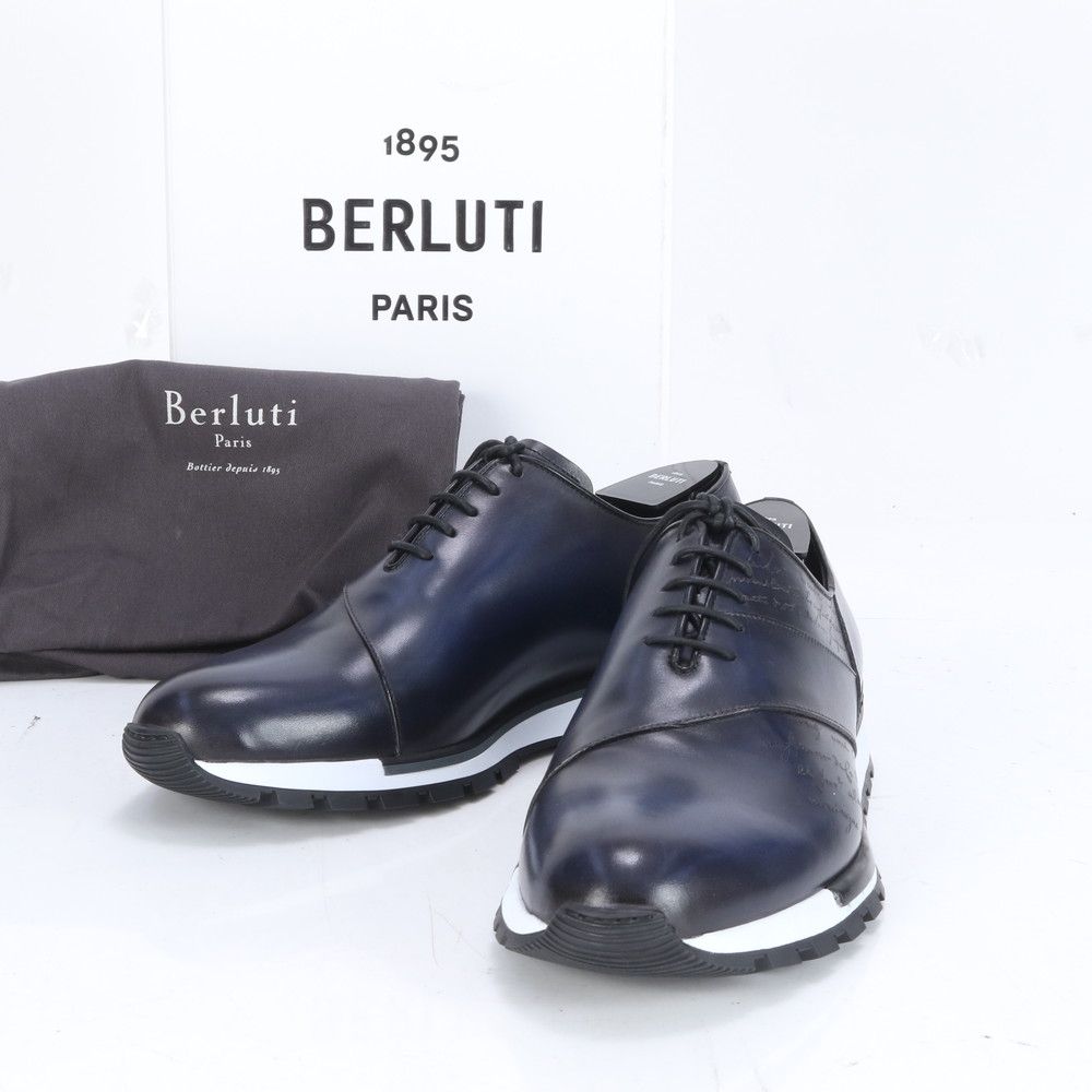 【極希少品】BERLUTI カリグラフィ 高級コンフォートサンダル　本革正規品 未使用 ベルルッティ カリグラフィ ファストトラック レザー