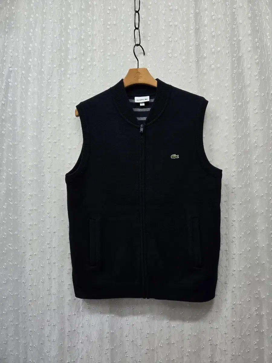 LACOSTE(ラコステ) ジップアップ ベスト AH470E ー 51N ネイビー ( 100 ）