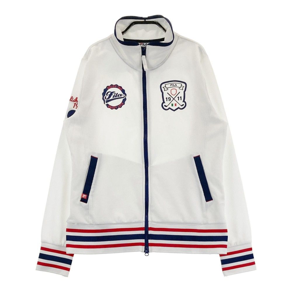 サイズ：LL FILA GOLF フィラゴルフ  ジップ 長袖ジャケット  ホワイト系 [240101282819] ゴルフウェア レディース ストスト