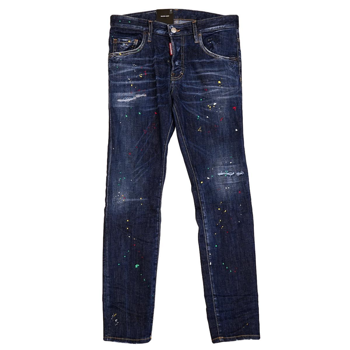 DSQUARED2 ディースクエアード パンツ ジーンズ S71LB1165 S30789 SKATER JEAN ズボン メンズ ボタンフライ デニム 男性 470 BLUE ブルー