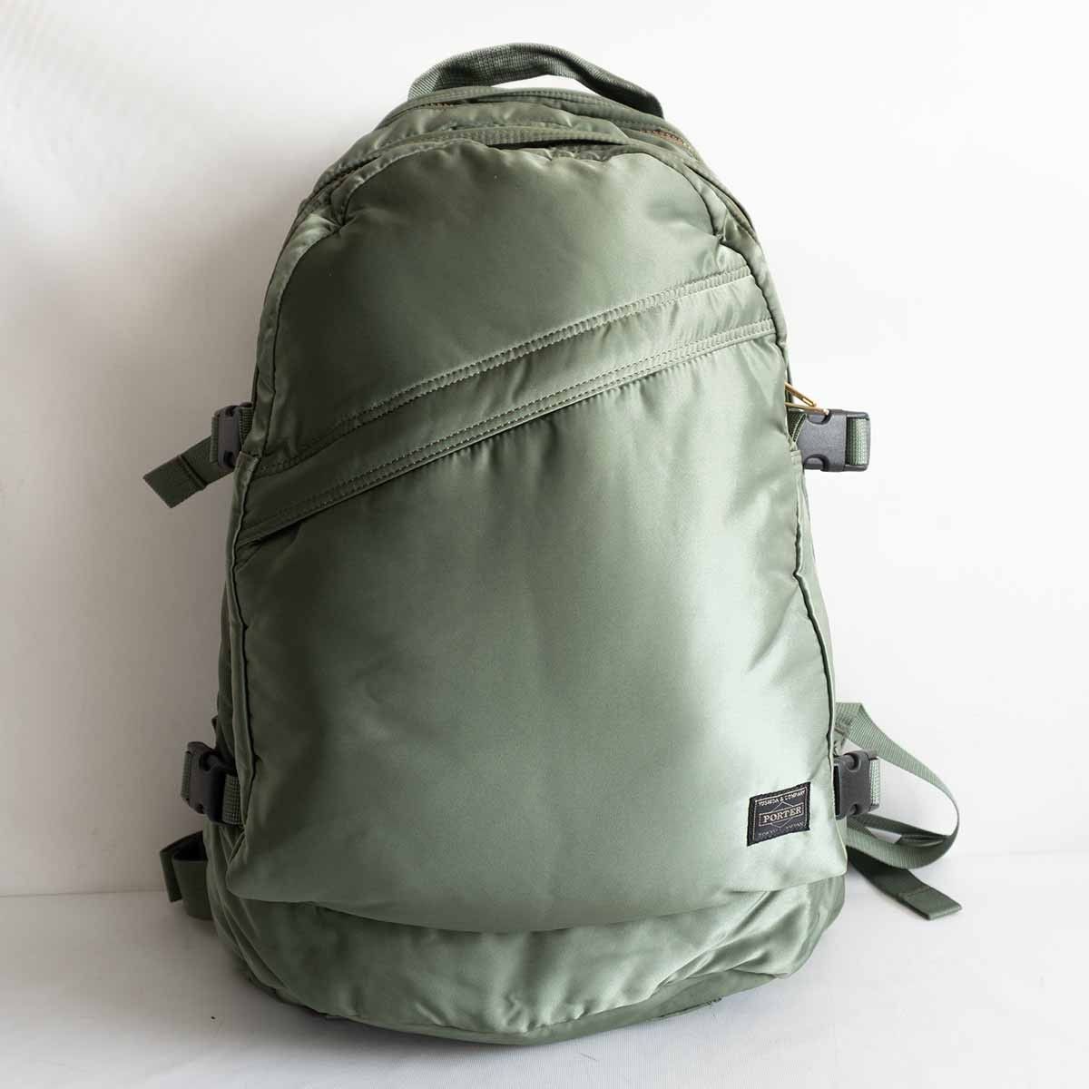 極美品】PORTER 【タンカー リュック】ポーター セージグリーン