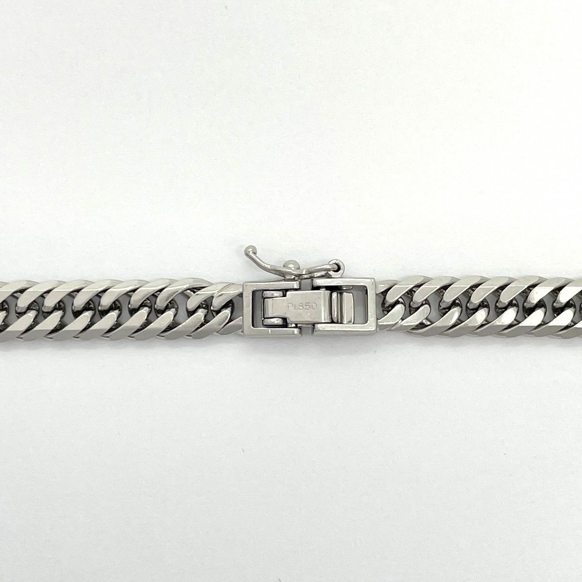 5khd319】喜平 ネックレス Pt850 プラチナ 6面 ダブル 50.9cm 51.3g  