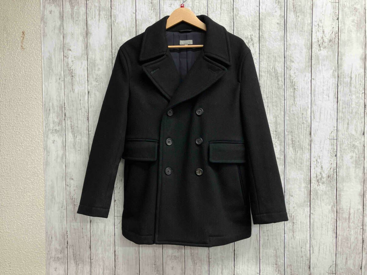 MARGARET HOWELL/マーガレットハウエル/ピーコート/ウール/ブラック