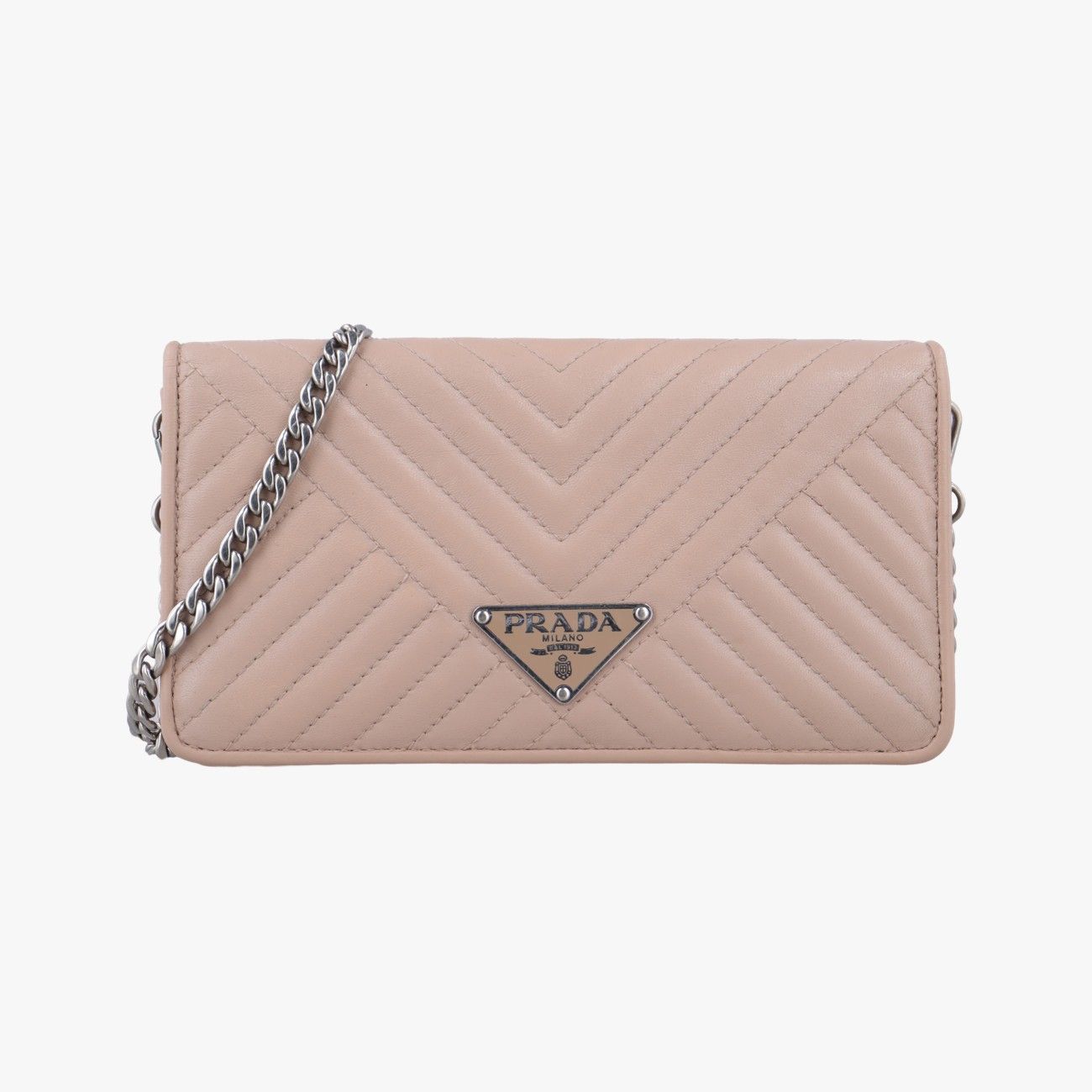 プラダPradaダイアグラム ピンク レザー 1DH044 107 A