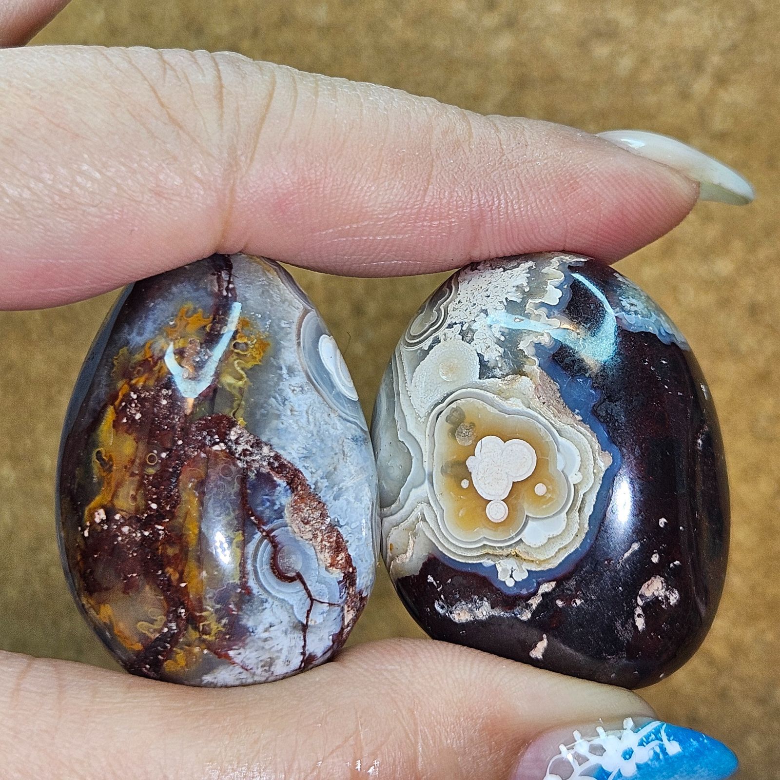 メキシカンクレイジーレースアゲート✨タンブル2個✨ - メルカリ