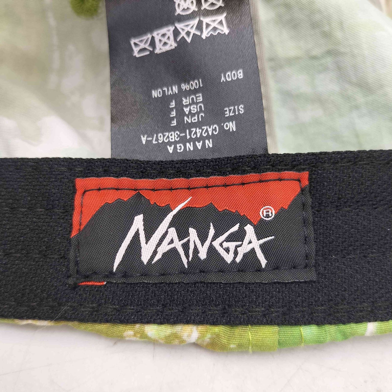 ナンガ NANGA 24SS NYLON TUSSER FOREST PATTERN CAP ナイロン