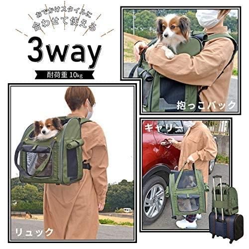 キャリーリュック 四面カーテン付きメッシュ窓装備