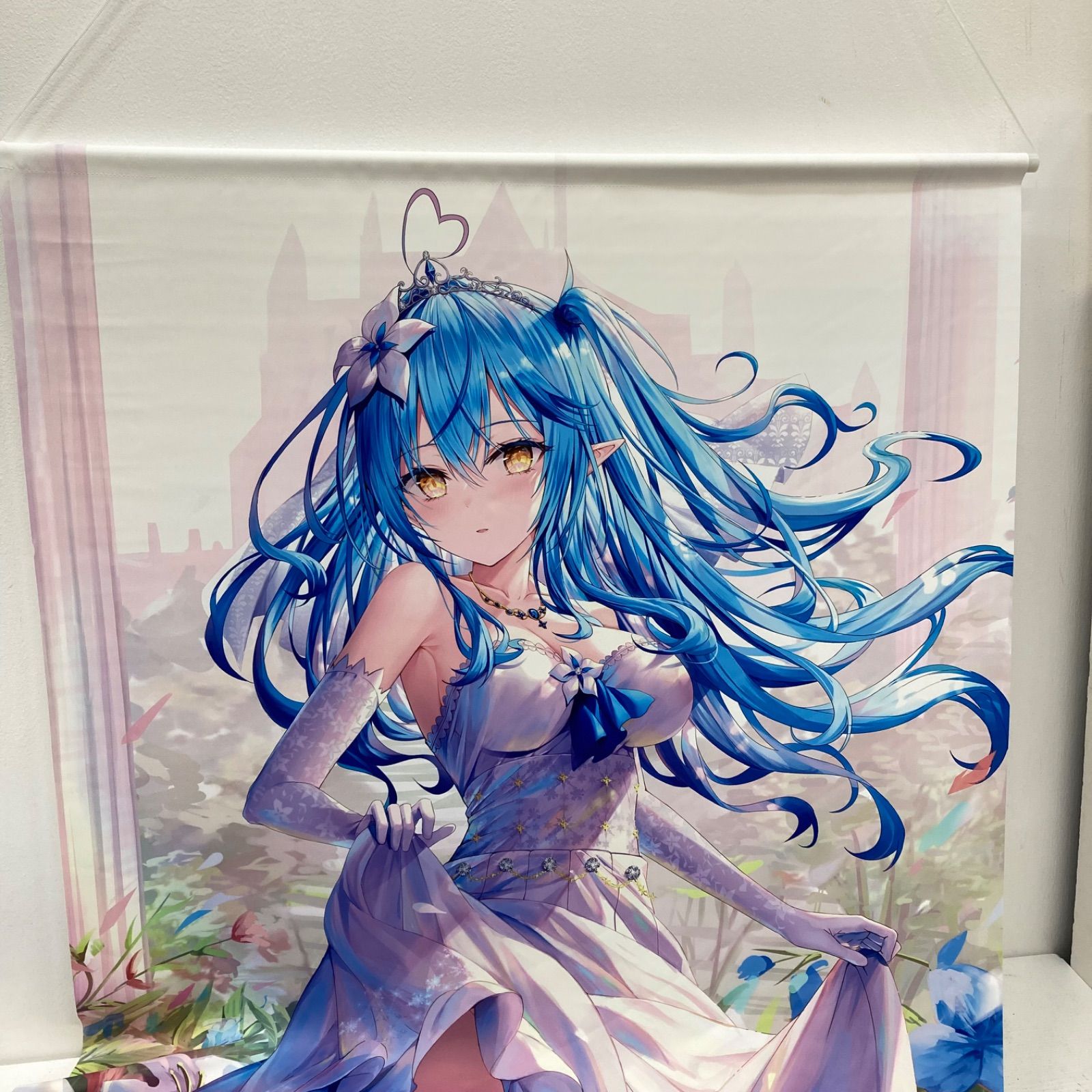 広店】等身大タペストリー ウエディングver 雪花ラミィ【718-0812