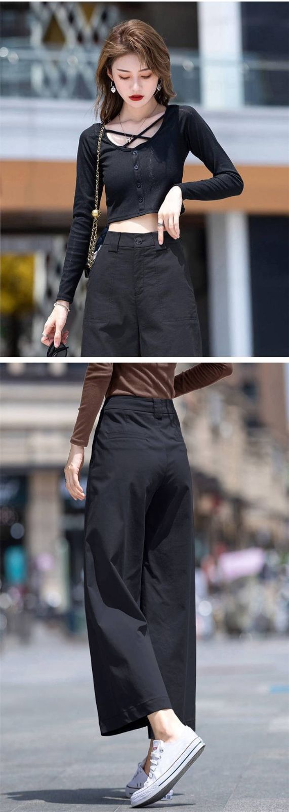 パンツ ロングパンツ レディース 九分丈パンツ ワイドパンツ 九