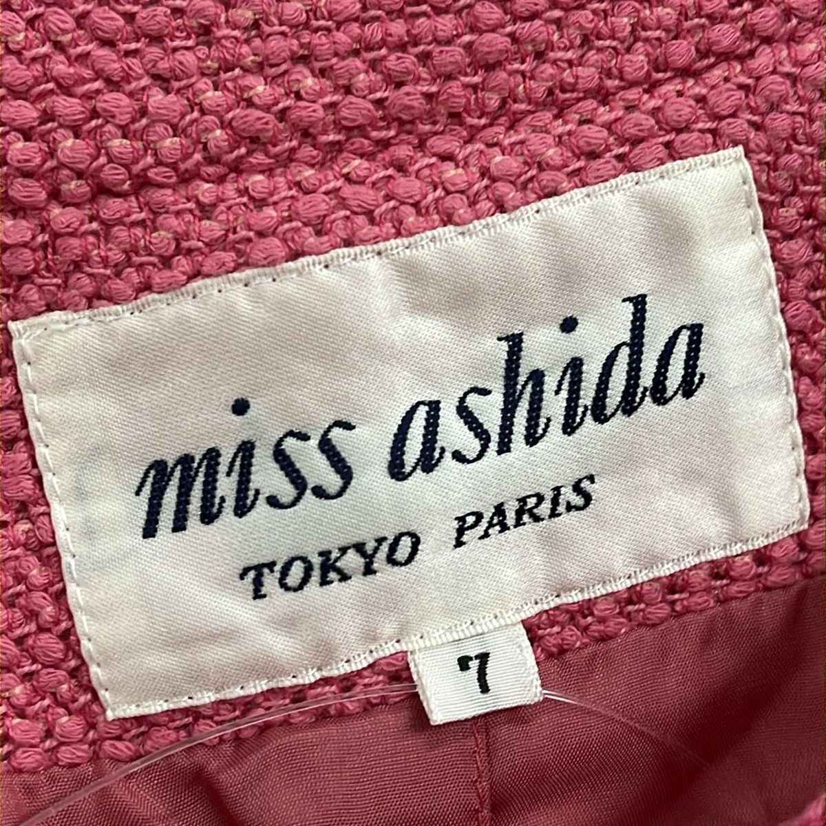miss ashida ミスアシダ コート サイズ7 S レディース - ピンク 冬物|表記サイズ7