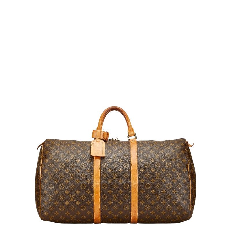 ルイ ヴィトン モノグラム キーポル55 ボストンバッグ トラベルバッグ M41424 ブラウン PVC レザー レディース LOUIS VUITTON 1-0234097