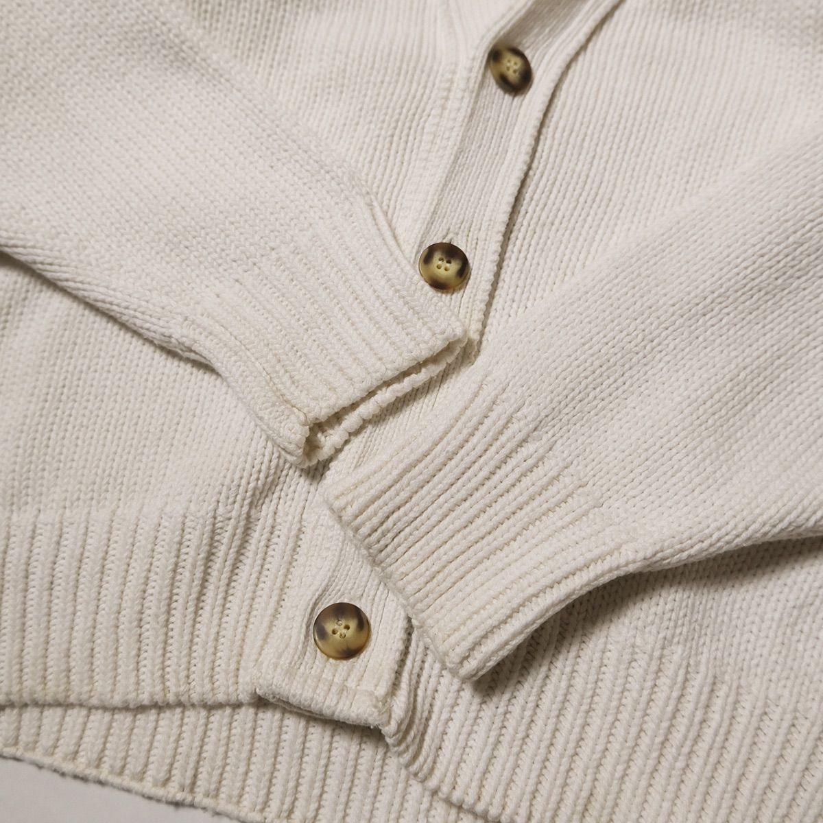 90's ギャップ GAP コットン ニット カーディガン 白 (S) ホワイト 90