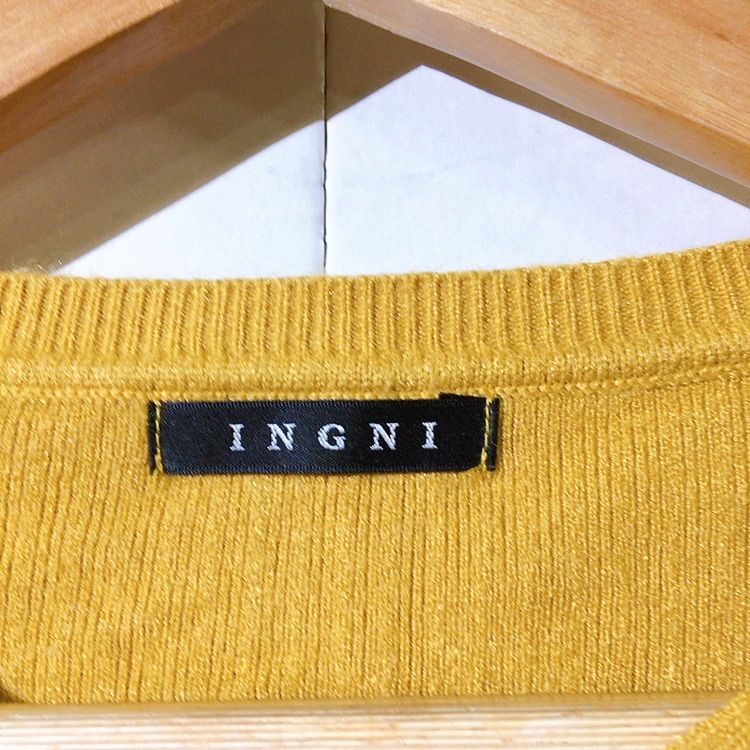 美品】INGNI イング ニット イエロー セーター トップス レディース M