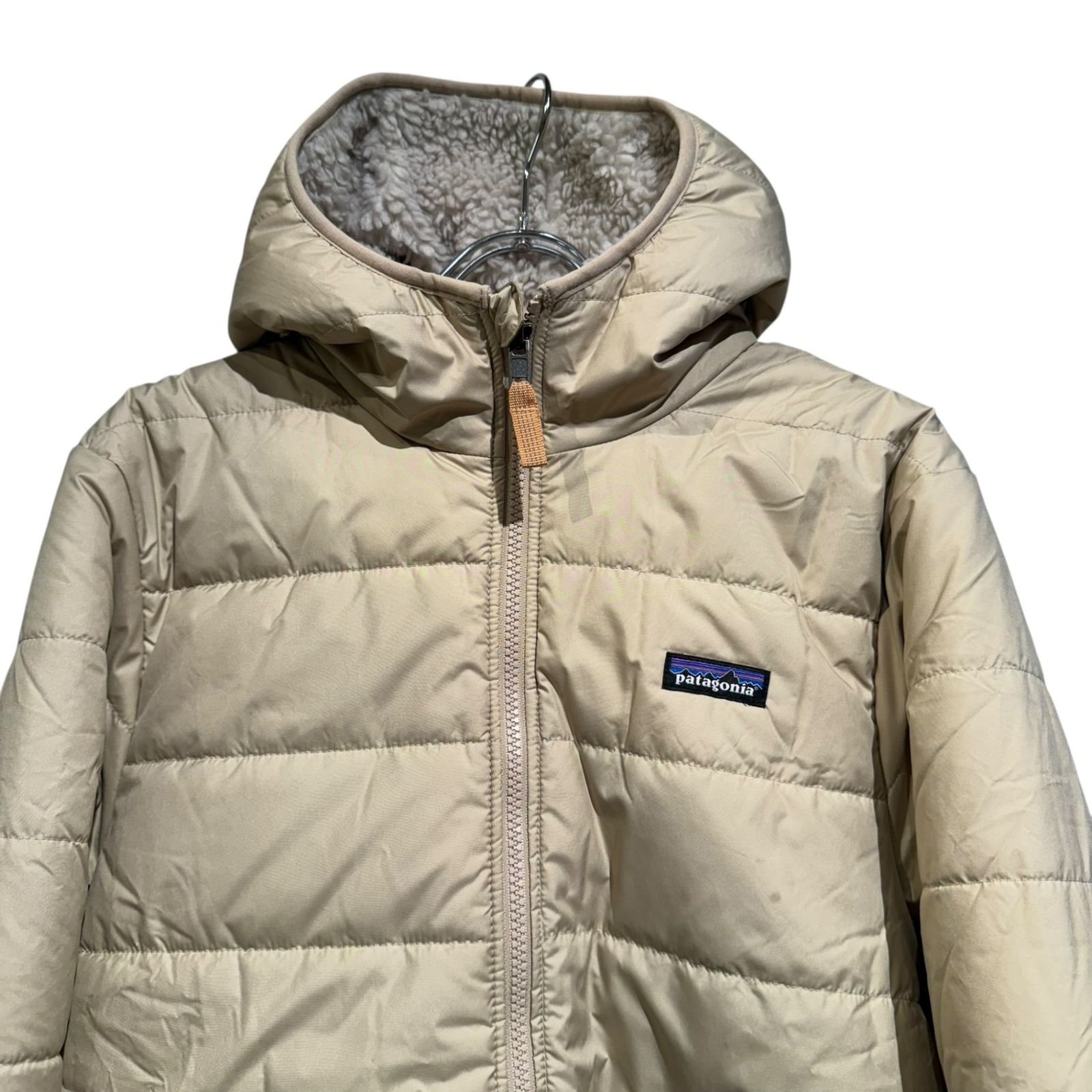 patagonia パタゴニア 68095 Kids Reversible Ready Freddy Hoody レディース ベージュ XXL 16-18 GULLKHAN_COM