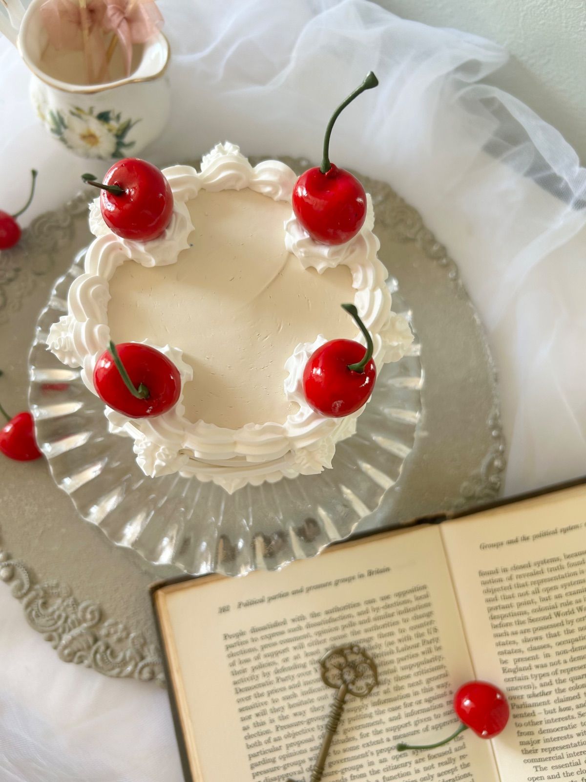 さくらんぼのクレイケーキ クレイケーキ センイルケーキ 推し