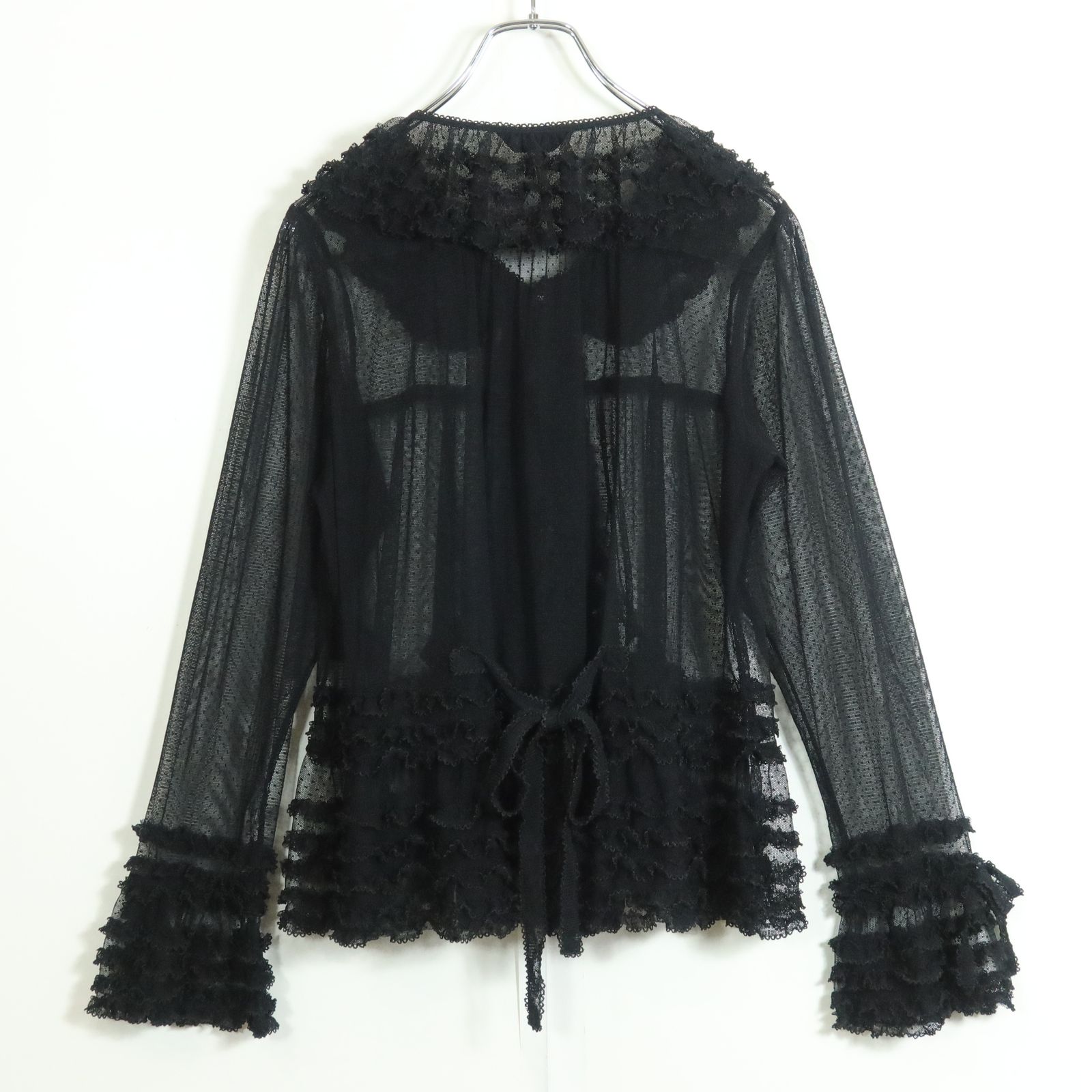 美品】ピンクハウス☆繊細！ドットチュールレースのフリルデザイン  