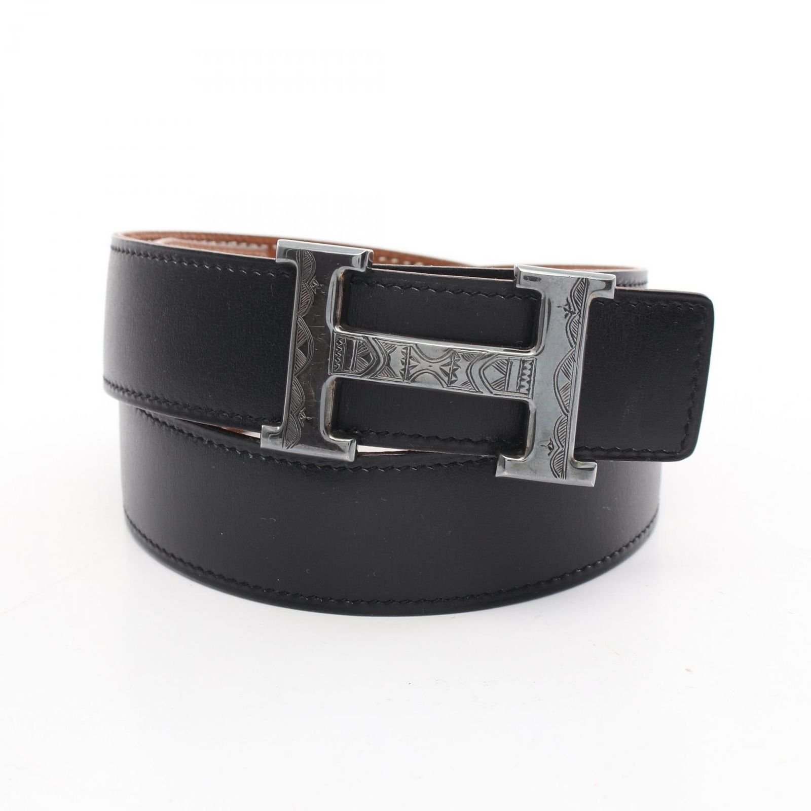 エルメス HERMES ベルト コンスタンス トゥアレグ Hベルト ノワール 