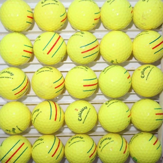 25個 キャロウェイ クロムソフトX トリプル トラック イエロー B