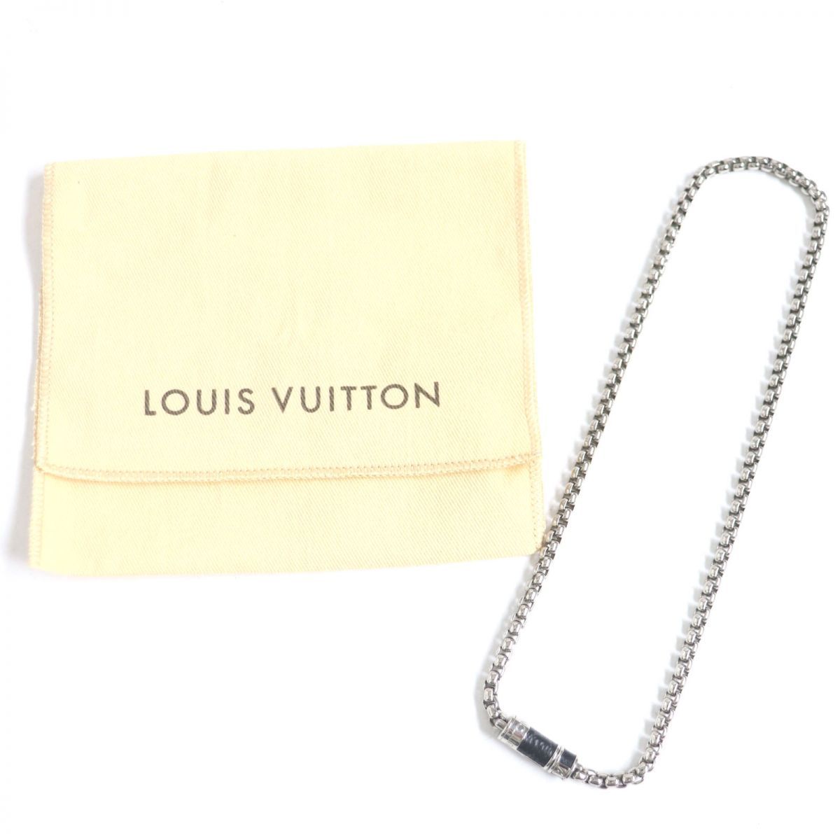 美品★LOUIS VUITTON M62588モノグラム・エクリプス ネックレス 美品☆LOUIS VUITTON M62588モノグラム・エクリプス ネックレス