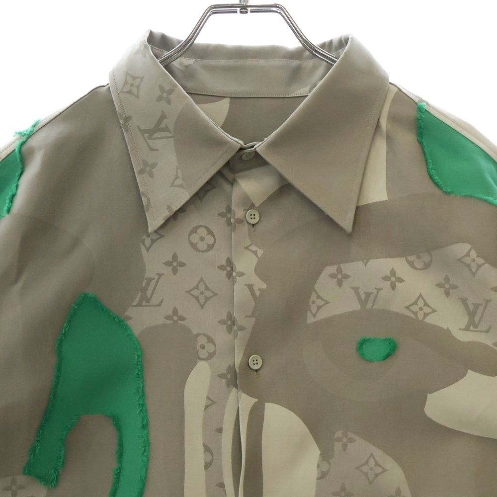 すぐ届く☆Louis Vuitton プリンテッドモノグラム シルクシャツ モノグラムショートスリーブシルクシャツ ｜ルイ・ヴィトン 公式