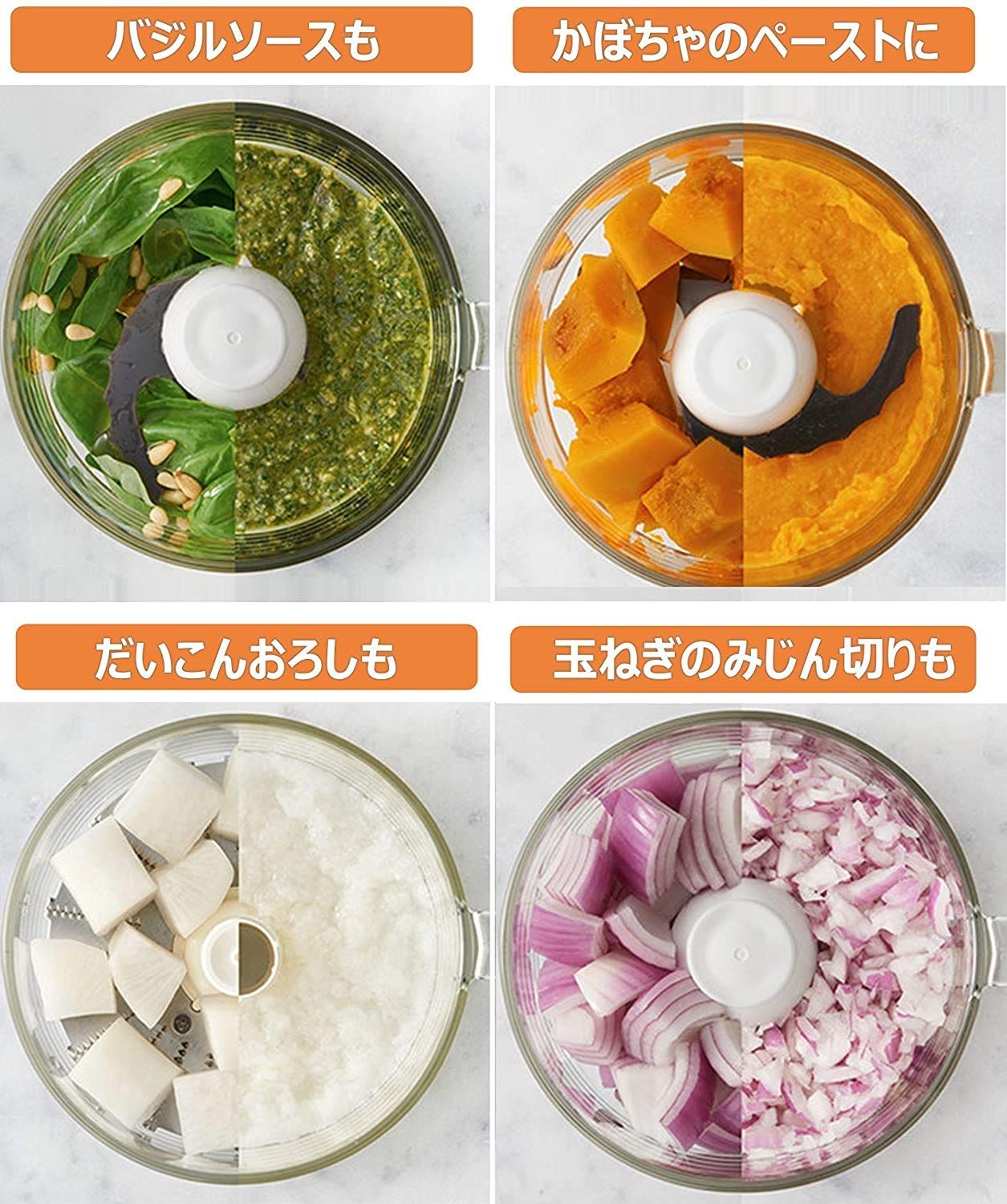 パナソニック フードプロセッサー きざむ する 混ぜる おろす MK-K48P-W エントリー