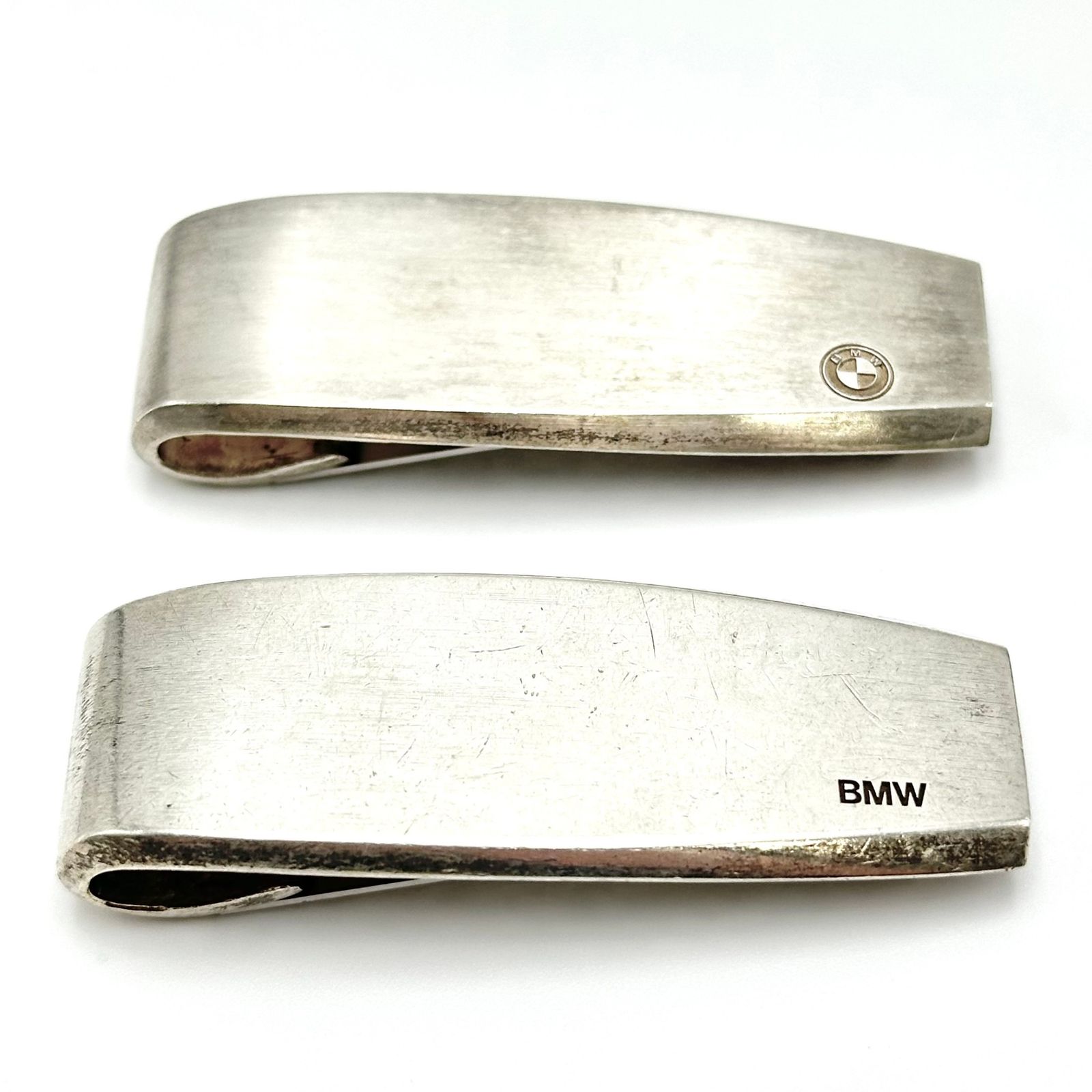 【2点セット】BMW　ビーエムダブリュー　マネークリップ　美品　セット　まとめ　シルバー　金具