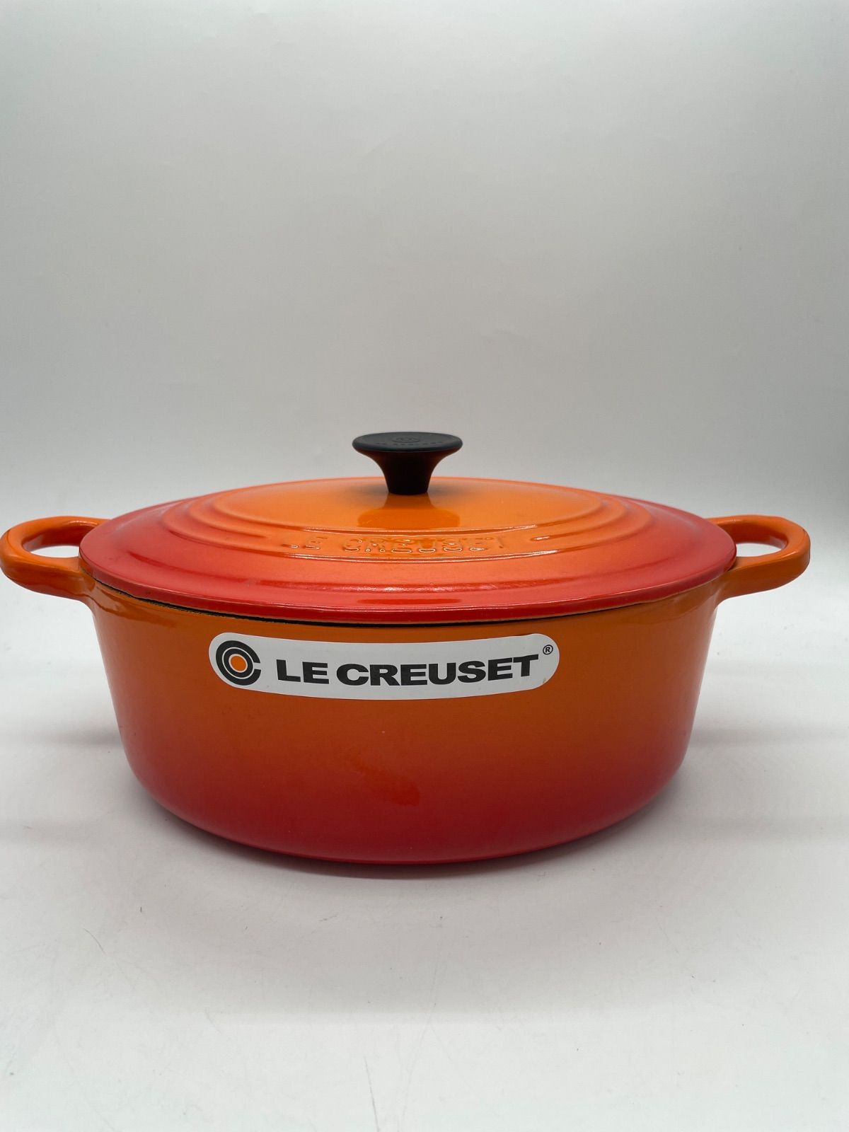 LE CREUSET ル・クルーゼ ココットオーバル 25cm オレンジ ルクルーゼ