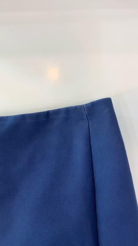 BALENCIAGA バレンシアガ 青 コットン スカート ミディ丈 36 SIROKUMA-CORPORATION_COM