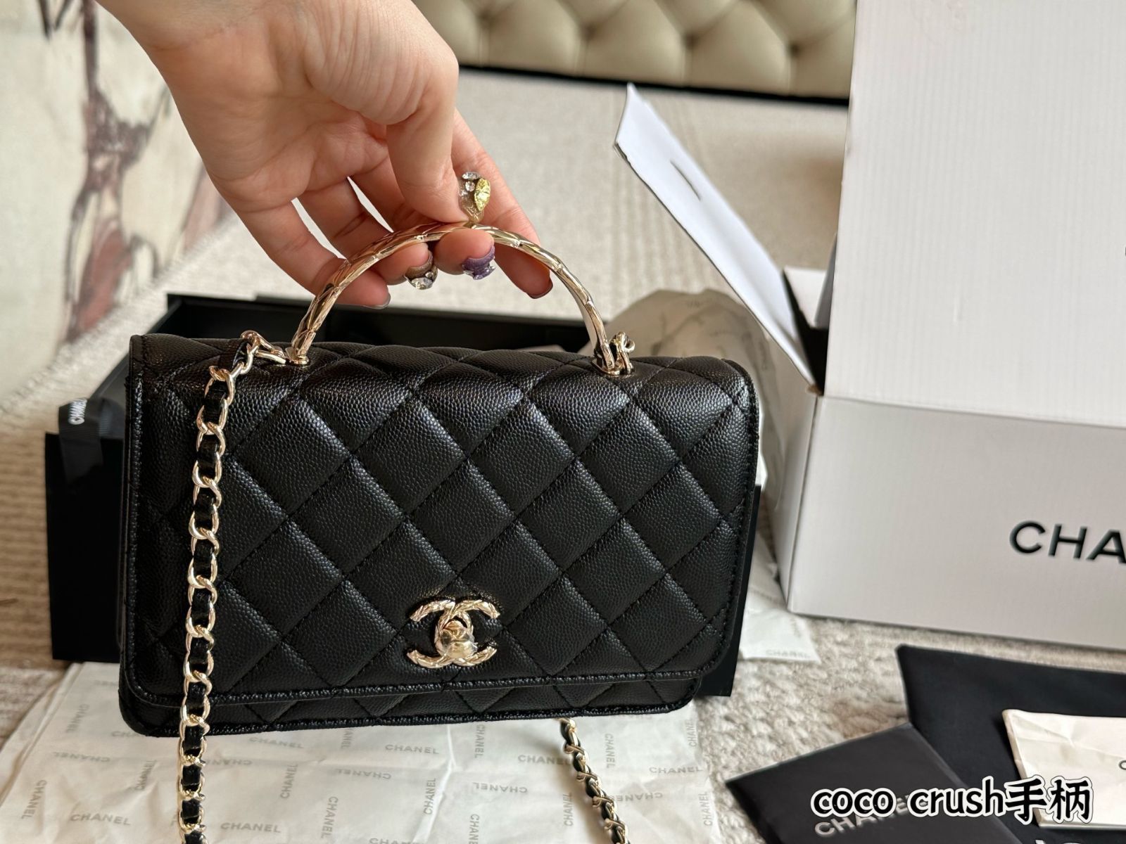 おすすめ ココクラッシュ風 25S CHANEL ハンドル クラッチバッグ おすすめ ココクラッシュ風 25S CHANEL ハンドル クラッチバッグ