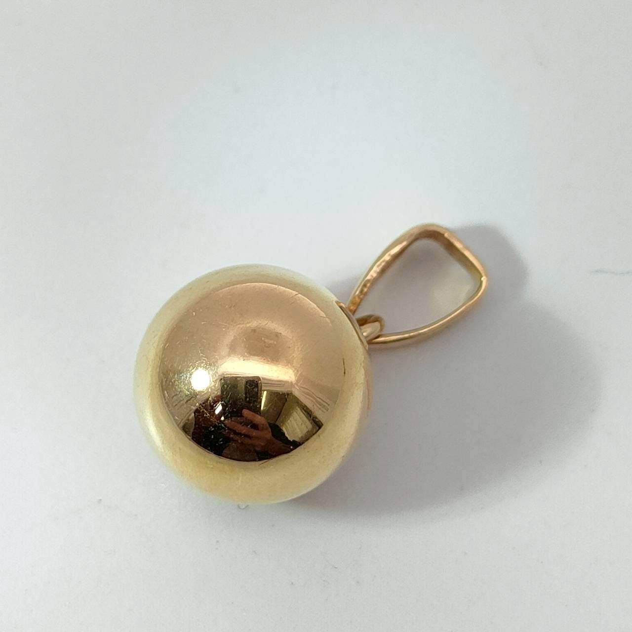 18金 K18 男女兼用 ボールネックレストップ 0.58ｇD163