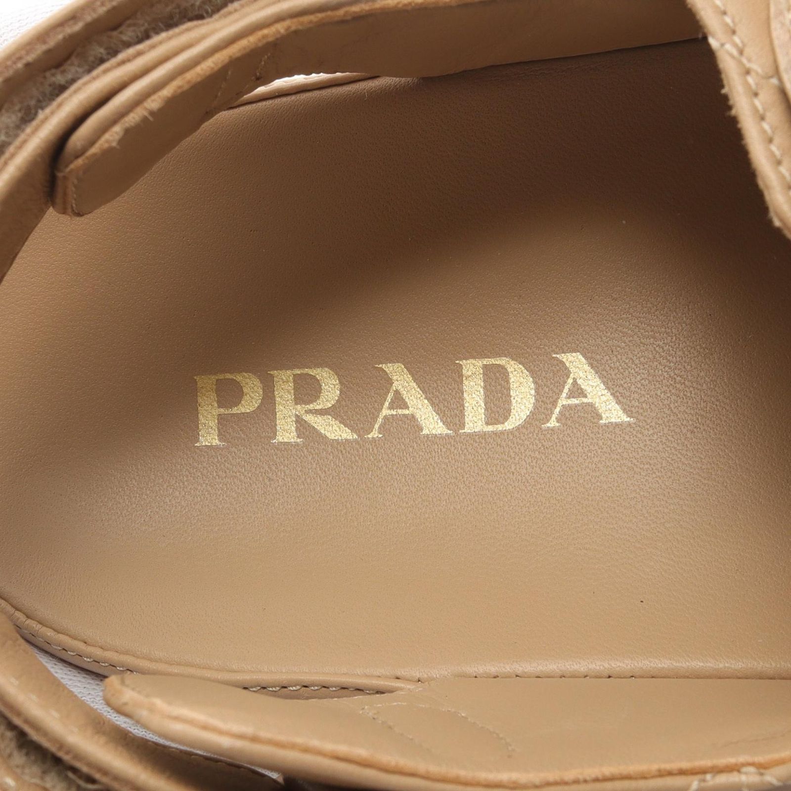 プラダ PRADA サンダル パデッド ナッパレザー 1X721M サンド
