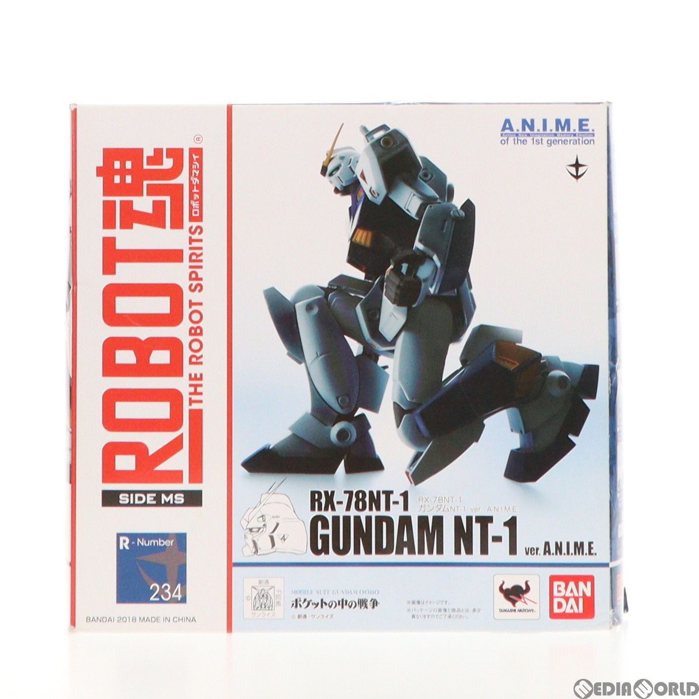 BANDAI - (再販) ROBOT魂(SIDE MS) RX-78NT-1 ガンダムNT-1 ver. A.N.I.M.E. 機動戦士ガンダム0080 ポケットの中の戦争 完成品 可動フィギュア バンダイスピリッツ ROBOT魂 ＜SIDE MS＞ RX-78NT-1 ガンダムNT-1 ver. A.N.I.M.E.