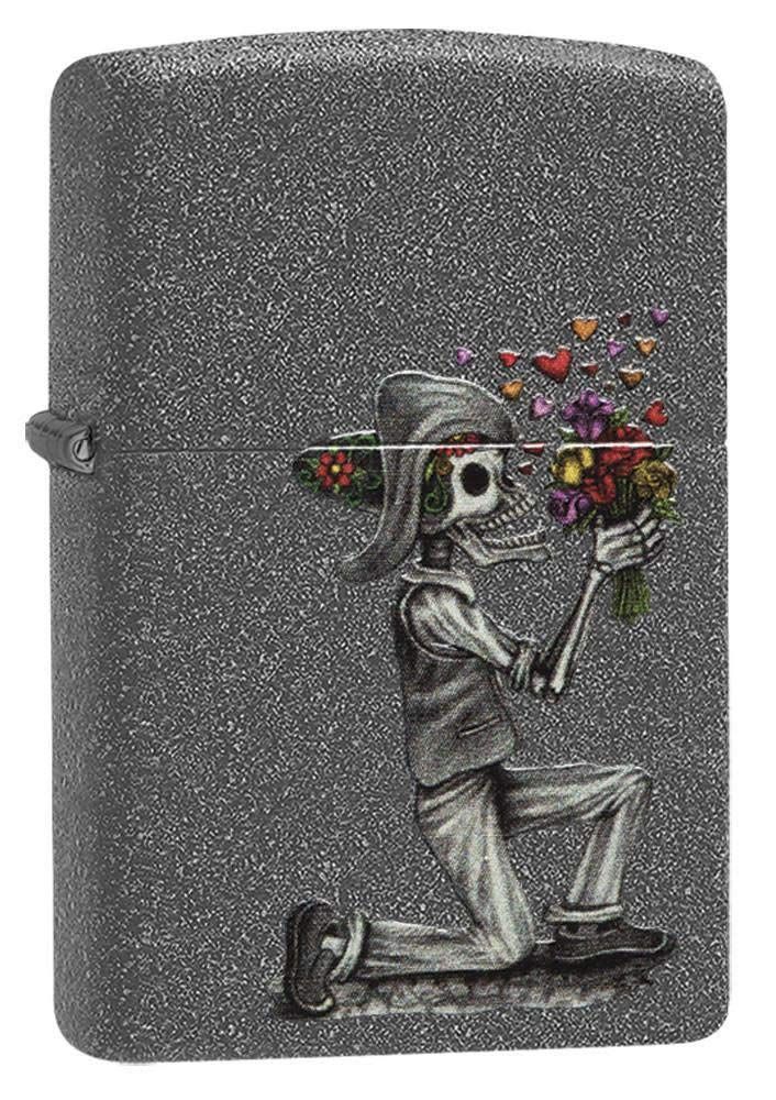 ZIPPO(ジッポ) オイルライター USモデル ペアジッポ スカル 花束